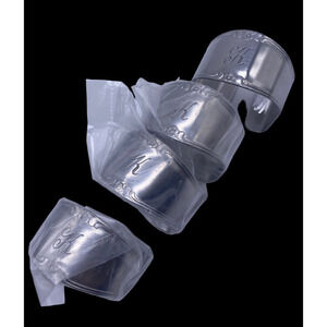 Customcraft Stainless Steel Napkin Rings Floral Monogrammed K Set 4 New Vintage